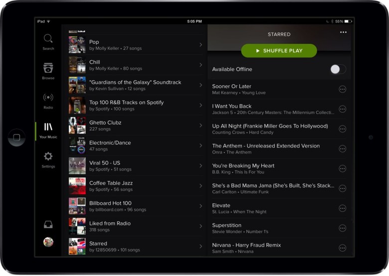 Spotify ipad app review app