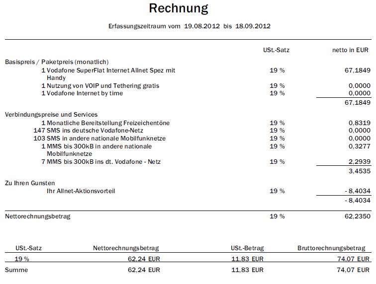 Viel Zu Teure Rechnung Vodafone Community