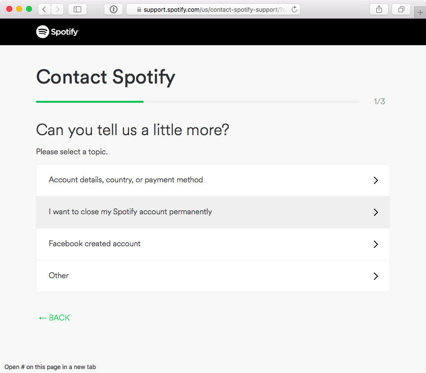 How to close Spotify account web screenshot 002
