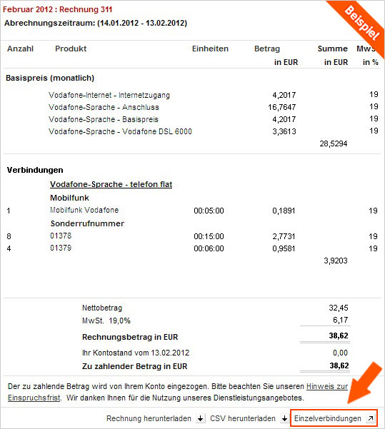 Wie erhalte ich meinen Einzelgesprächsnachweis? - Vodafone ...