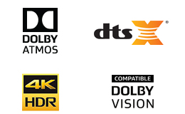 ãƒ‰ãƒ«ãƒ“ãƒ¼ã‚¢ãƒˆãƒ¢ã‚¹ DTS:Xï¼ˆRï¼‰ 4K HDR Dolby Vision compatible
