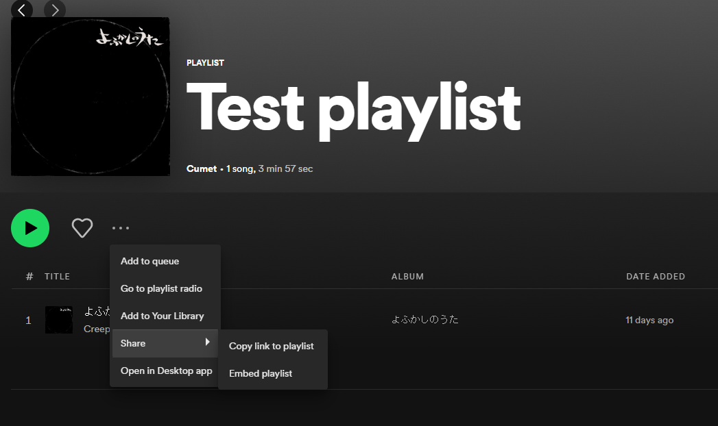 My Public Spotify Playlists Aren't Able To Be Shar... - The Spotify ...