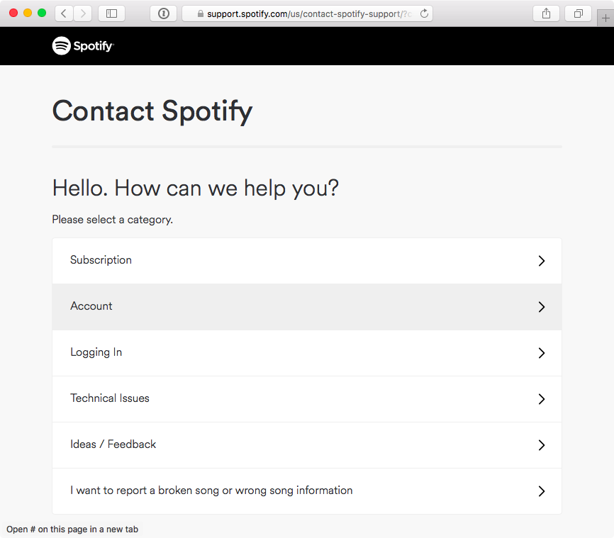 How to close Spotify account web screenshot 001