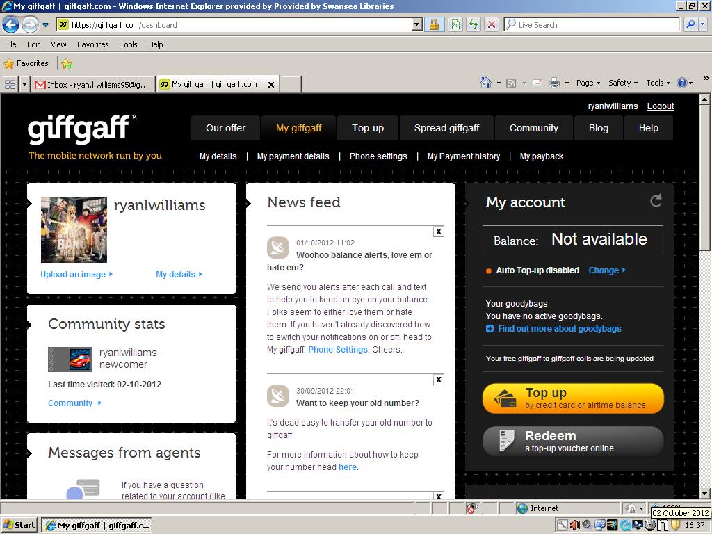 Solved: My GiffGaff Account Online - The Giffgaff Community