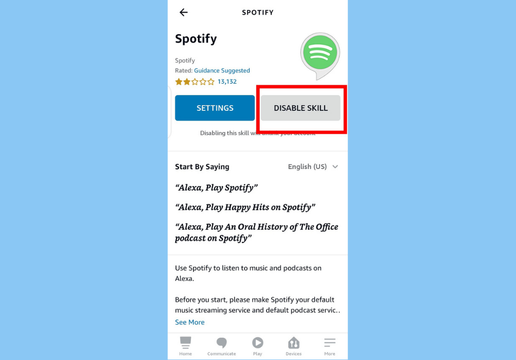 Add spotify best sale to alexa