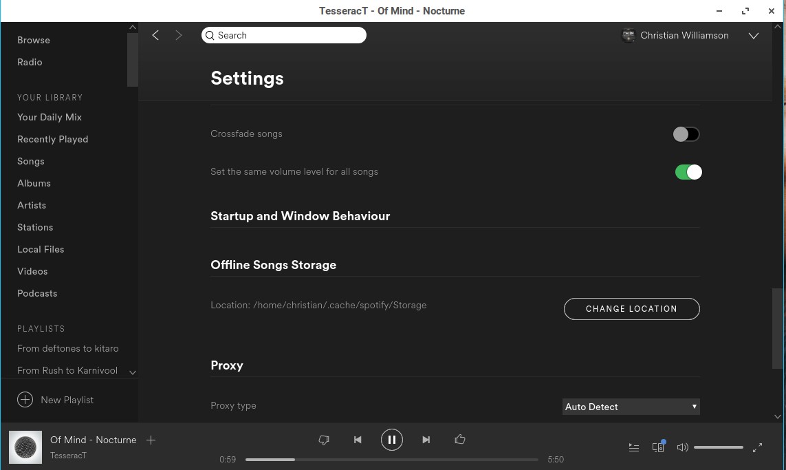 Spotify app for linux